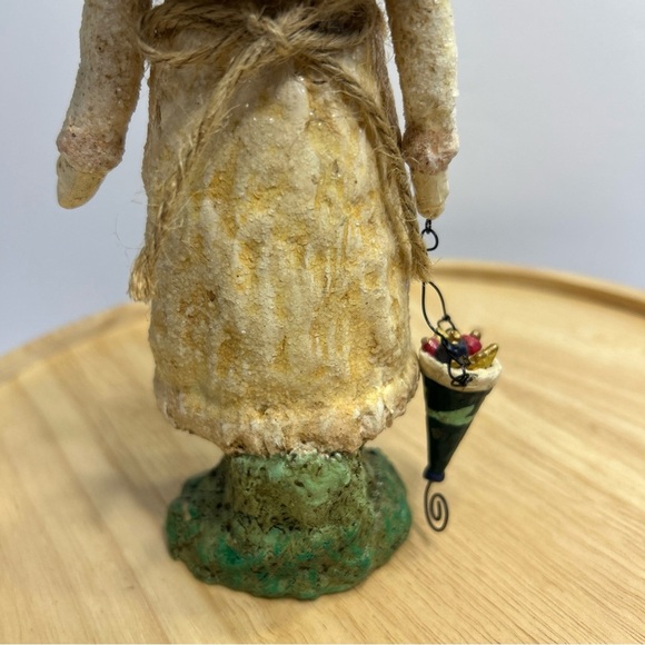 RARE 10” Vintage Bethany Lowe Folk Art Primitive Farmhouse Angel EUC - Picture 6 of 10